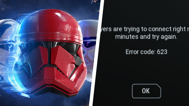 star wars battlefront 2 error code 623