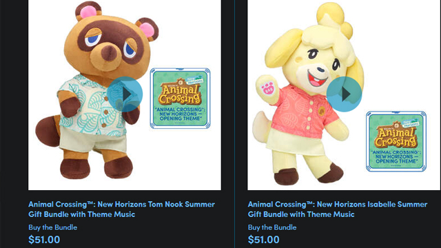 animal crossing build-a-bear