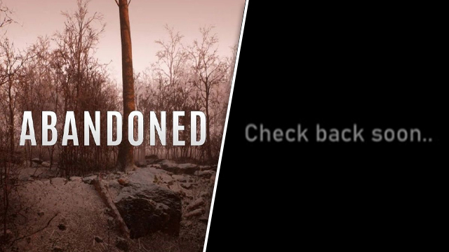 abandoned check back soon fix