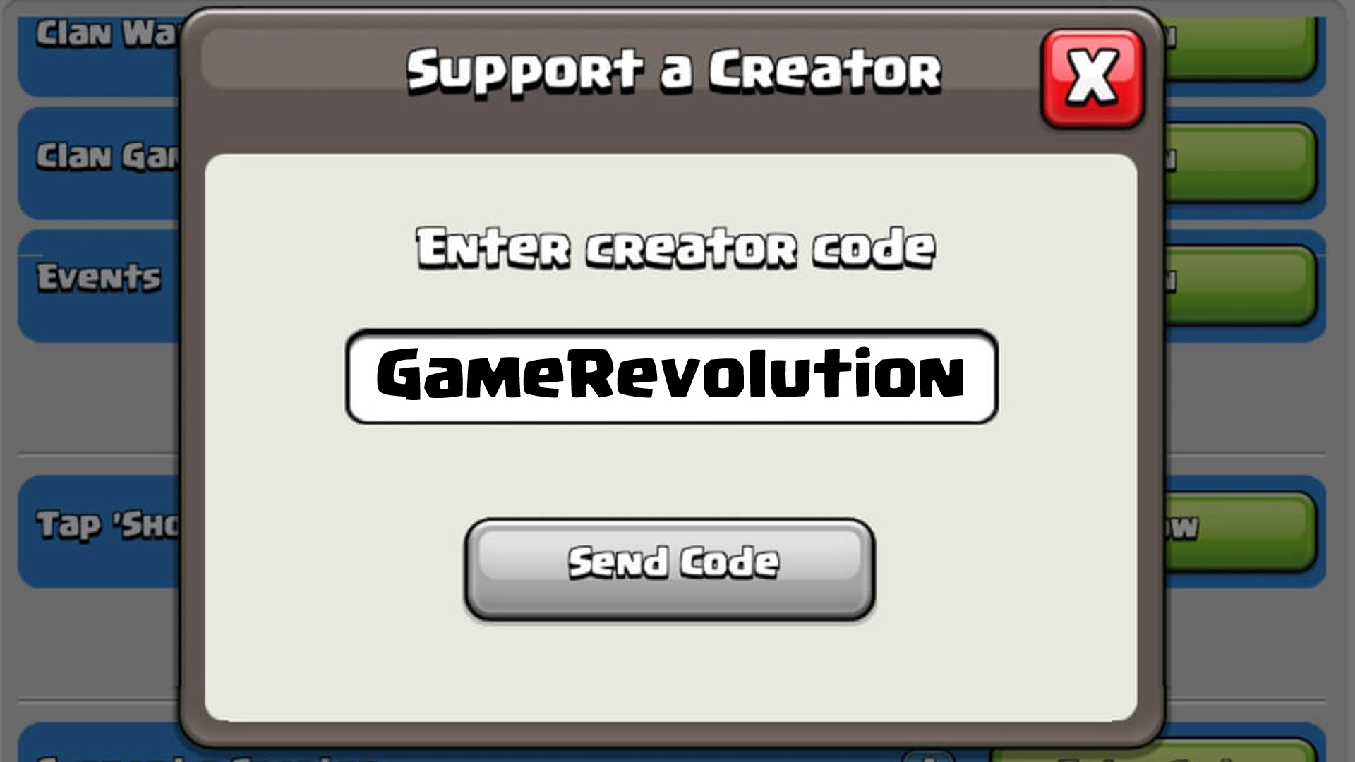 Clash of Clans creator code