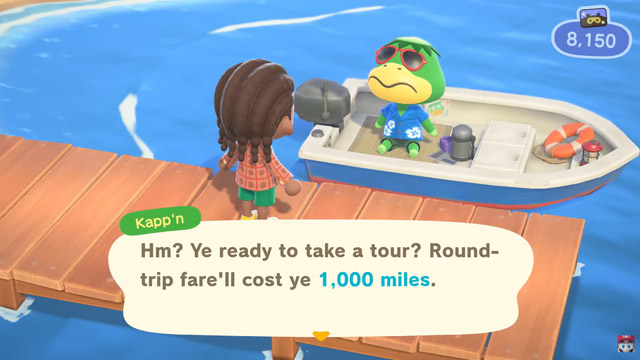 Animal Crossing New Horizons Kapp'n Boat Tours location