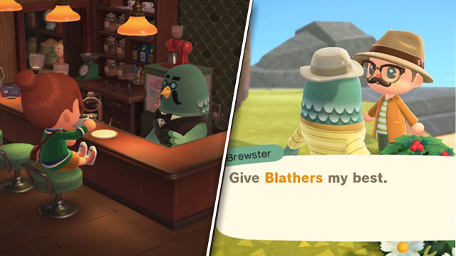animal crossing new horizons 2.0 update how to find get brewster cafe