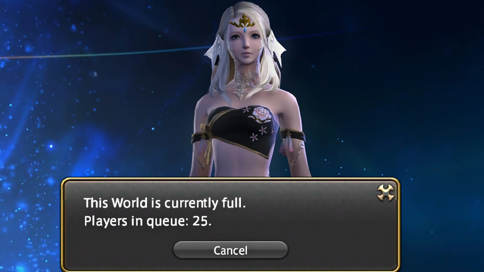 FFXIV This world is currently full