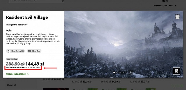 Resident Evil Village Xbox Game Pass