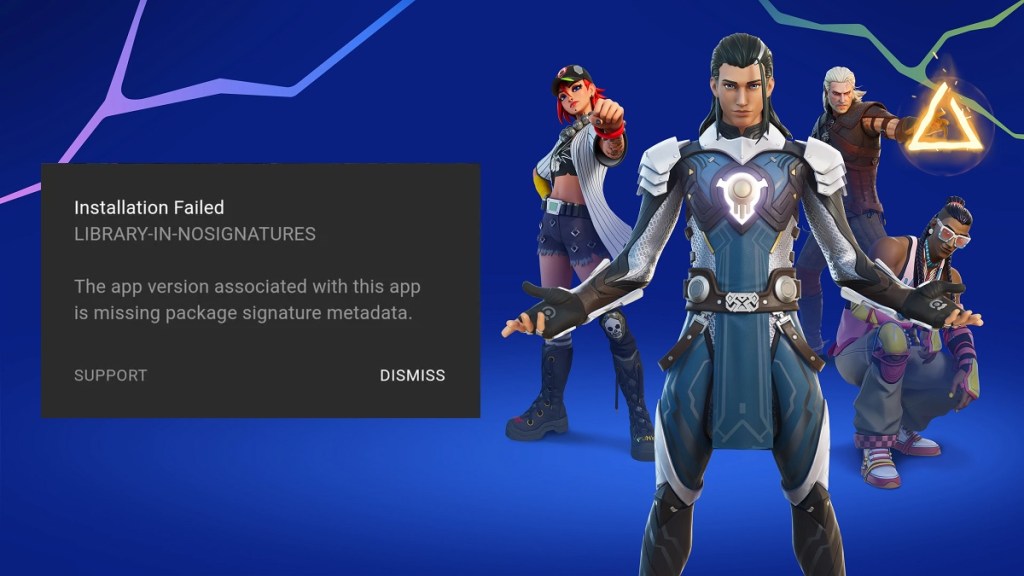 Fortnite Installation Failed Error