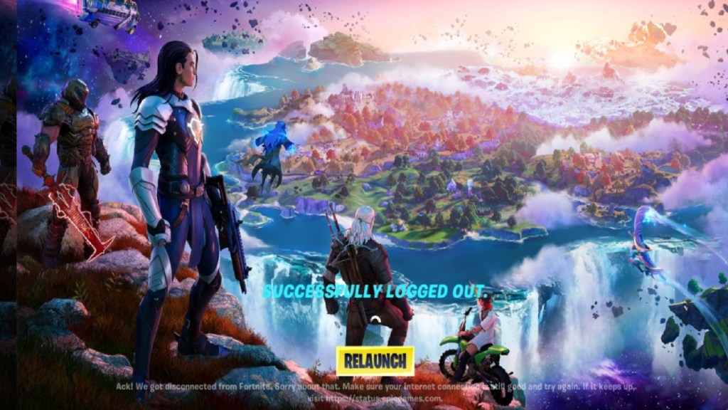 Fortnite 'Successfully Logged Out' Error