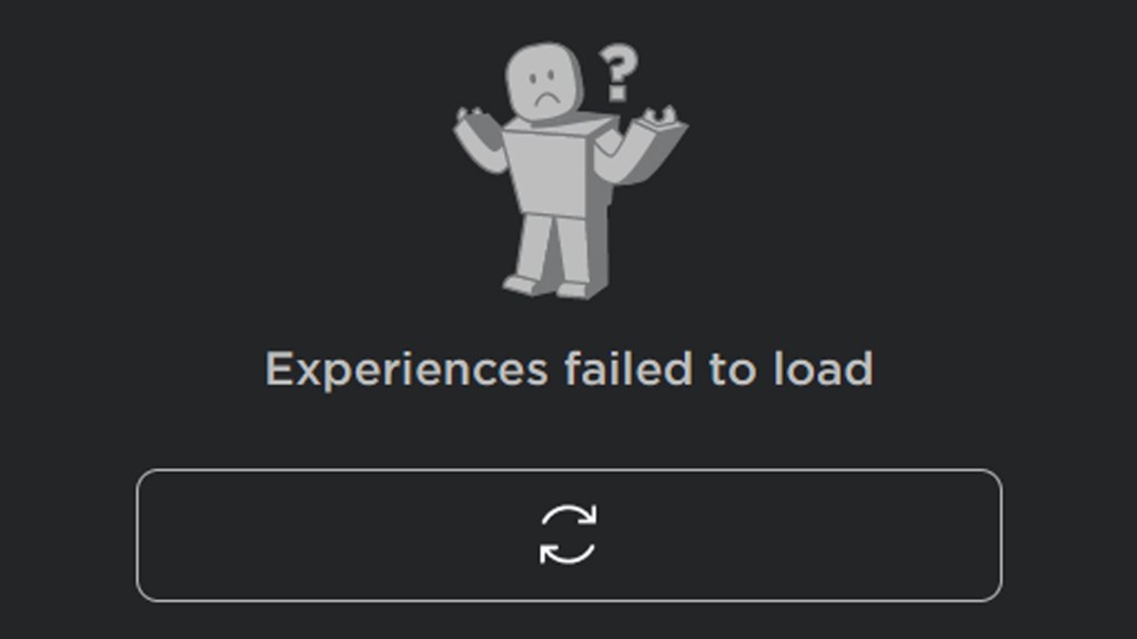 Roblox 'Experiences Failed to Load' error fix