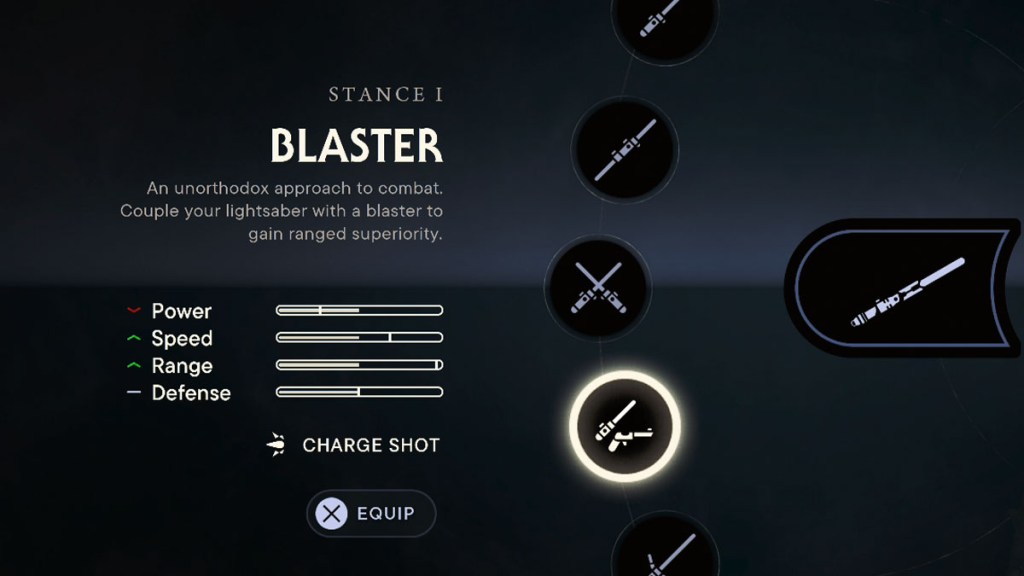 Star Wars Jedi Survivor Blaster Stance