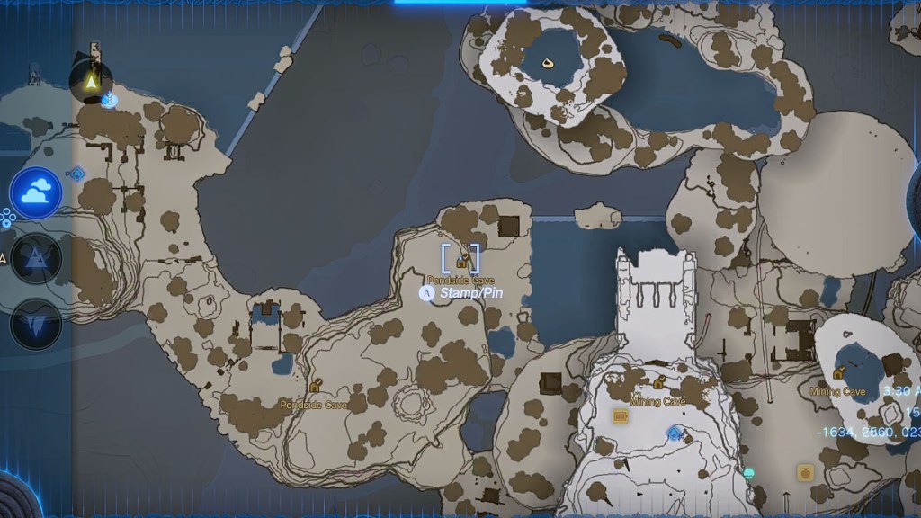 Zelda Tears of the Kingdom Shirt Location Map