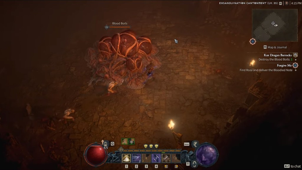 Diablo 4 Kor Dragan Barracks Bug Dragon Bugged Fix Glitch Missing Blood Boil