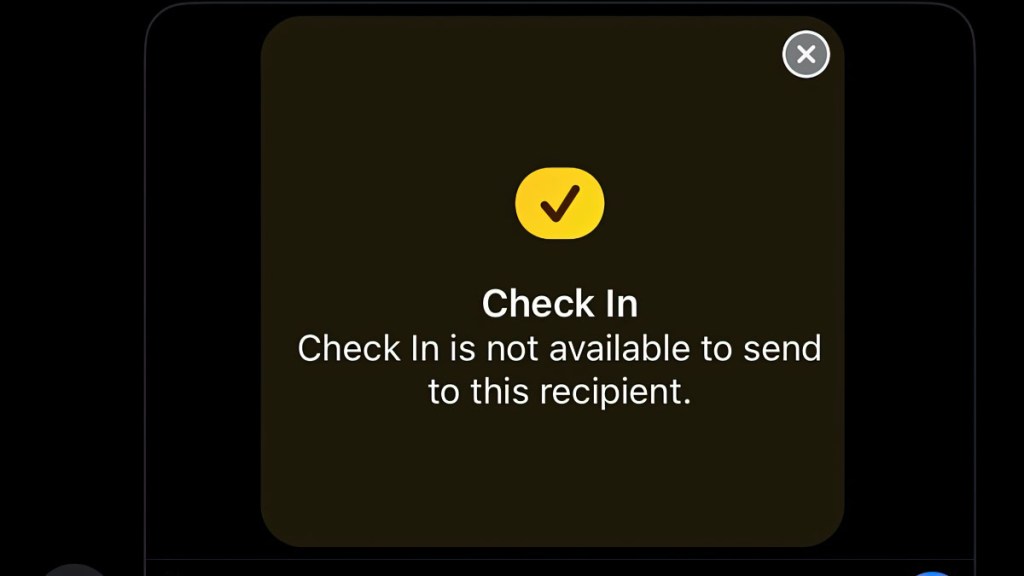 iOS 17 Check in not working
