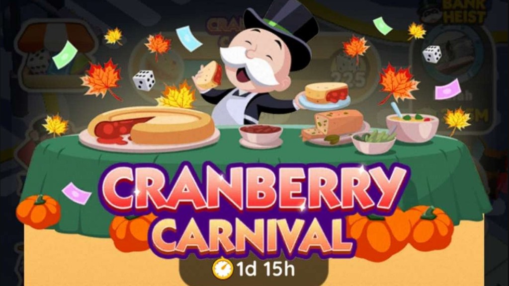Monopoly Go Cranberry Carnival Milestones Rewards List