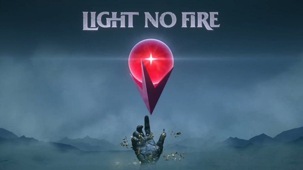 Light No Fire: a giant hand reaching up to a red orb.