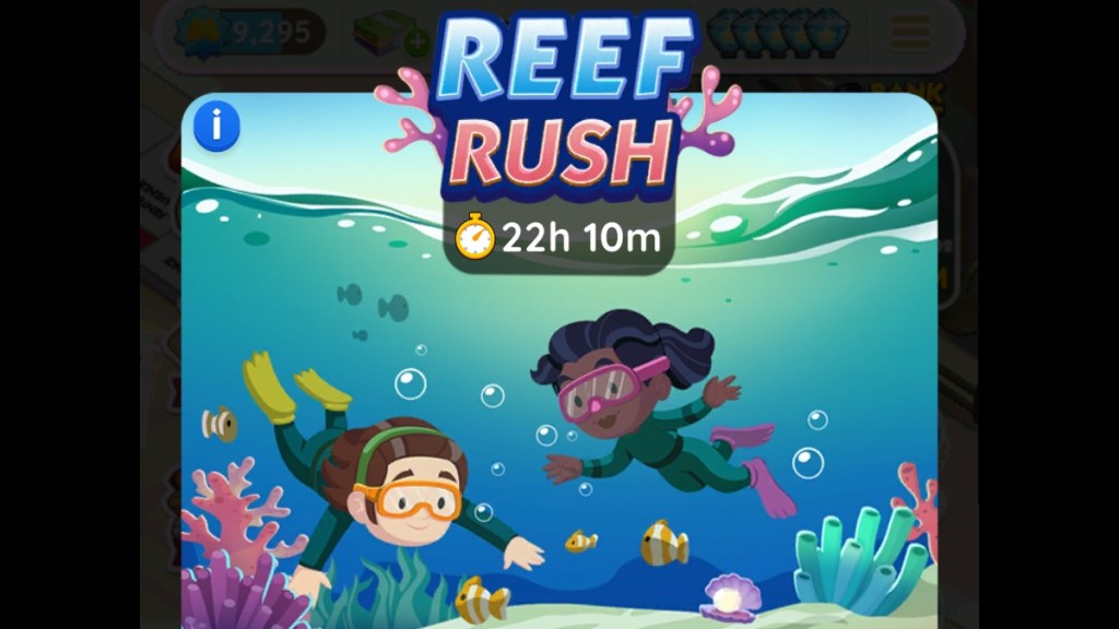 Monopoly Go Reef Rush Milestones Rewards List March 5, 2024 Tournament Contest