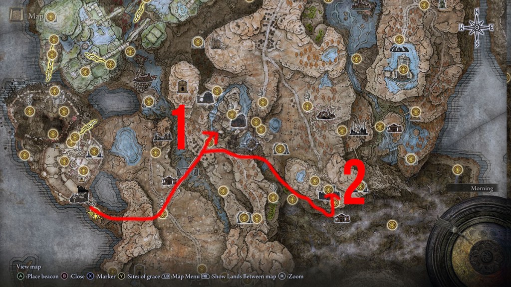 Elden Ring Shadow of the Erdtree Where to Go After Belurat Map