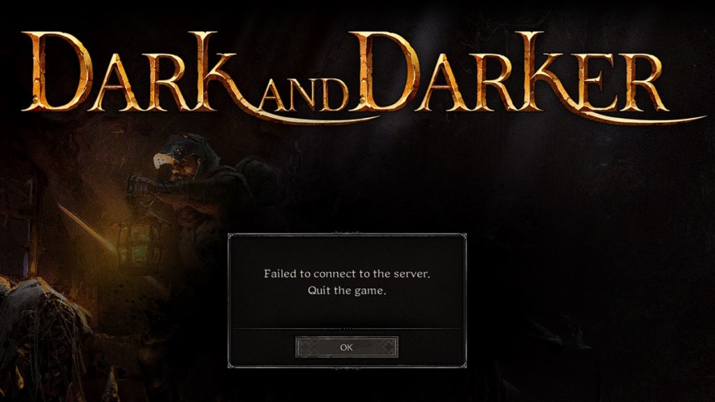 Dark and Darker Failed to Connect Error Fix Server Status Servers Down