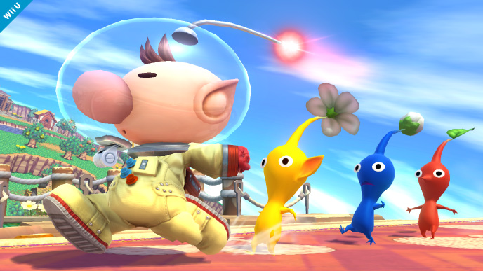 Olimar and Pikmin in Super Smash Bros U #3