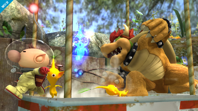 Olimar and Pikmin in Super Smash Bros U #8