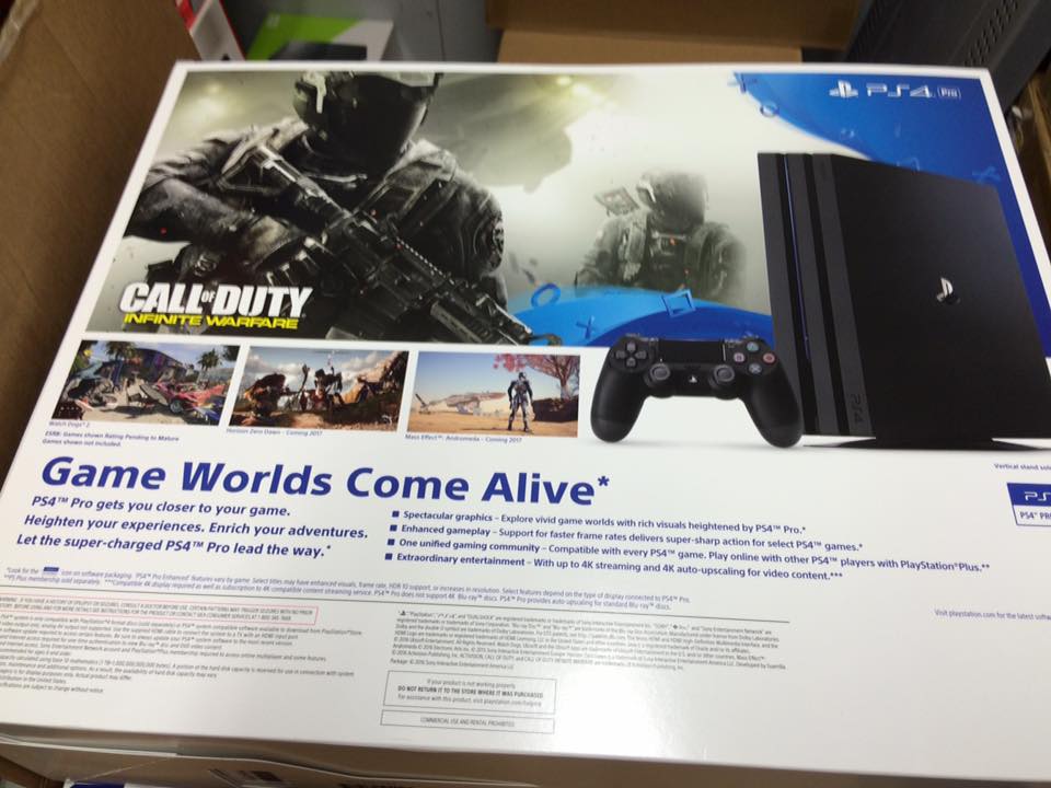 PS4 Pro Boxes Spotted At Retailer #3