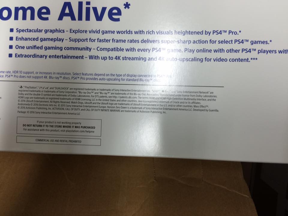 PS4 Pro Boxes Spotted At Retailer #5
