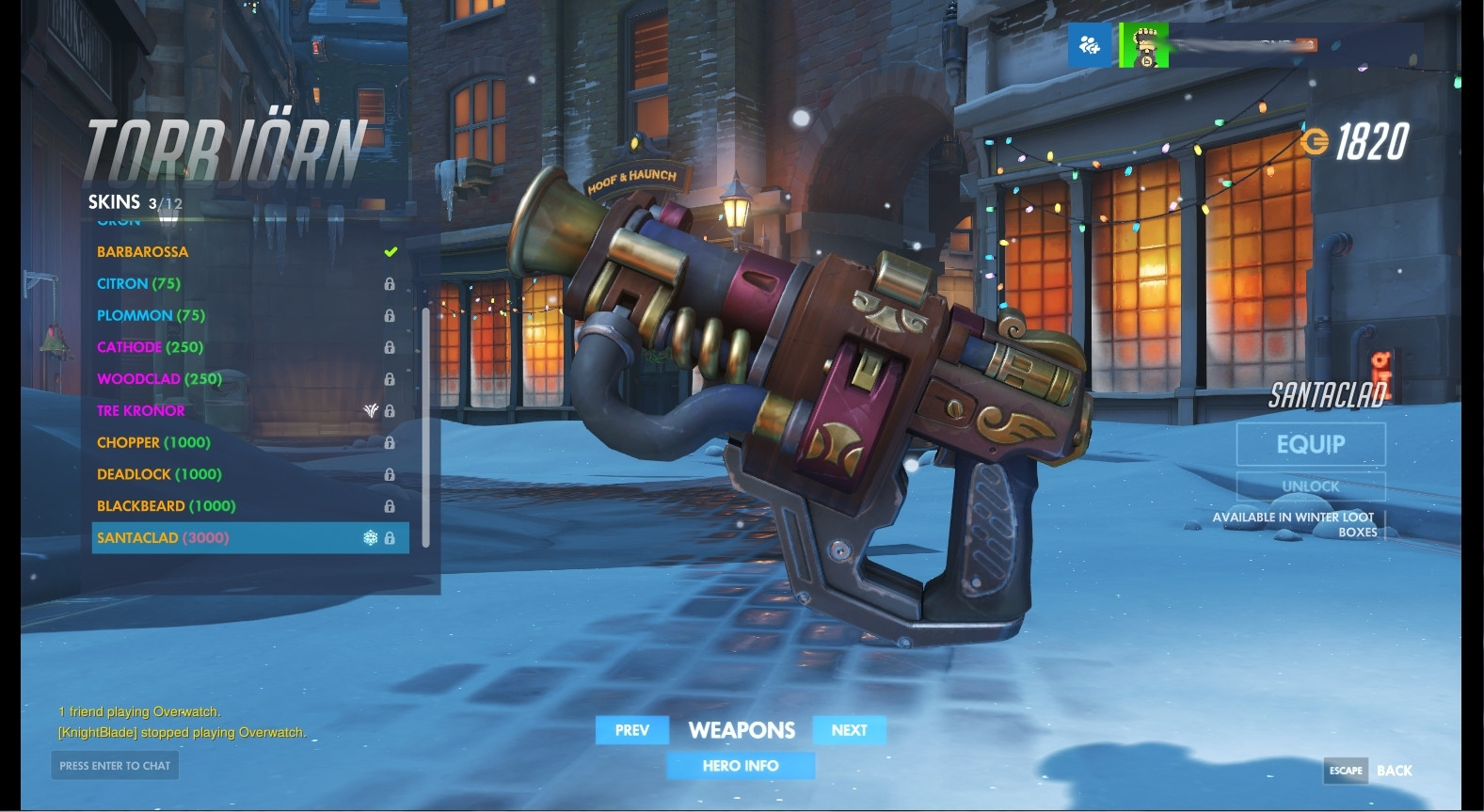 Torbjorn (SantaClad) Weapon