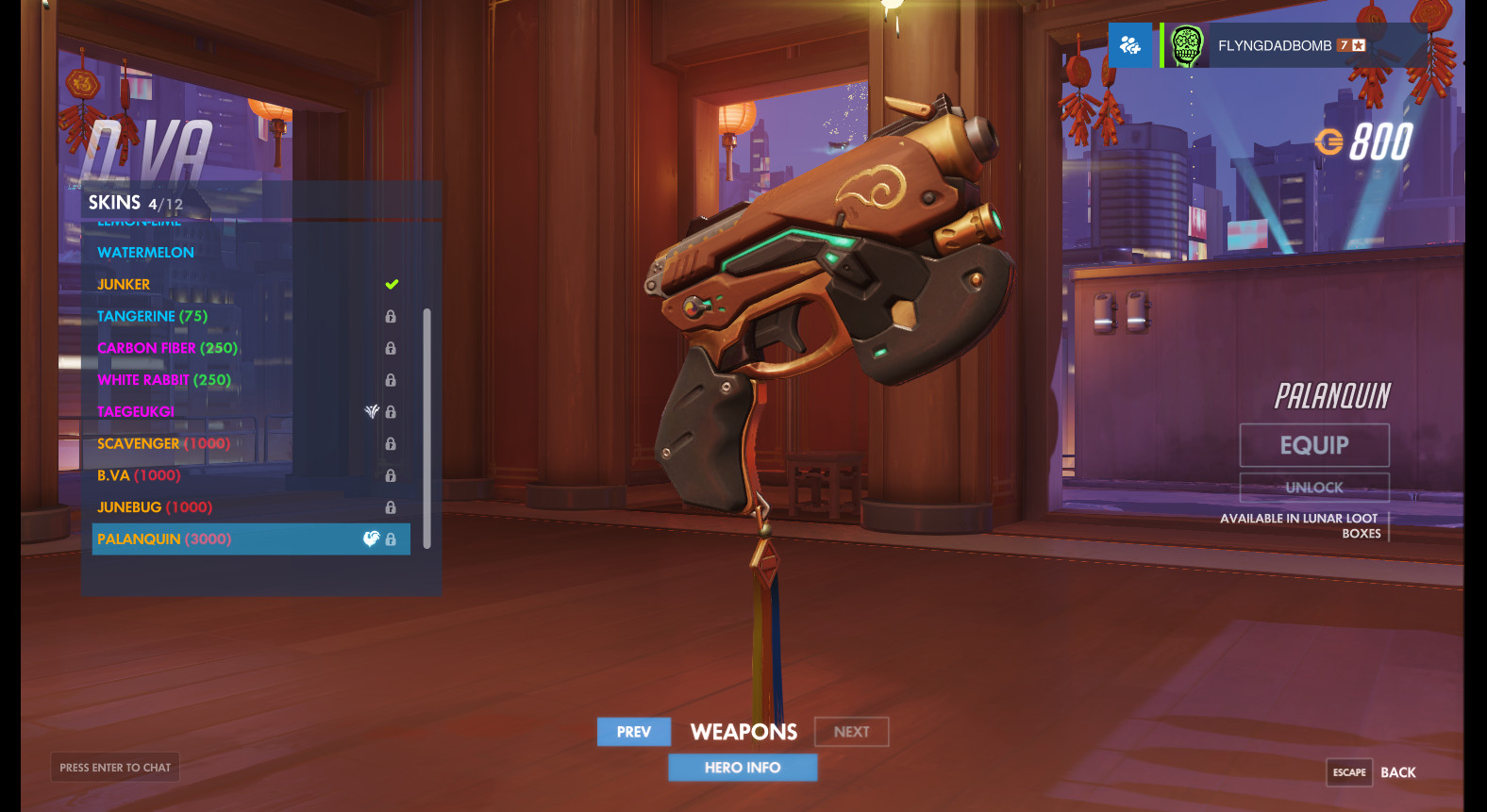 Palanquin Weapon (D.Va)