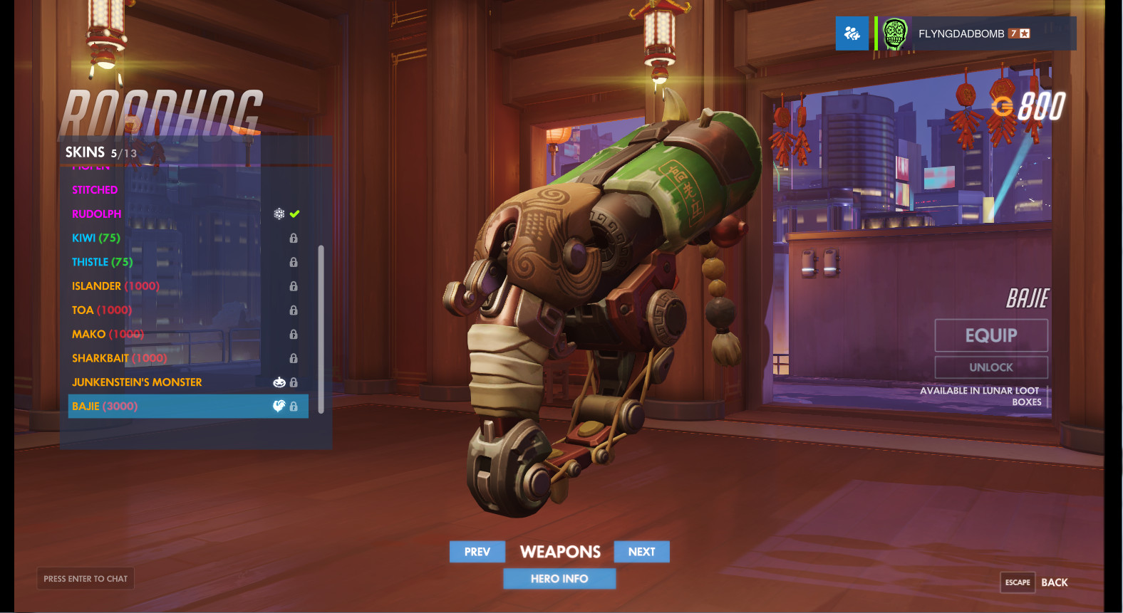 Bajie Weapon (RoadHog)