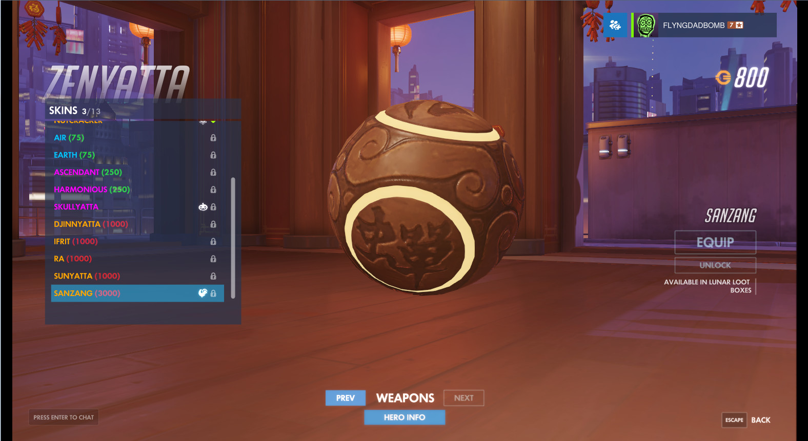 Sanzang Weapon (Zenyatta)