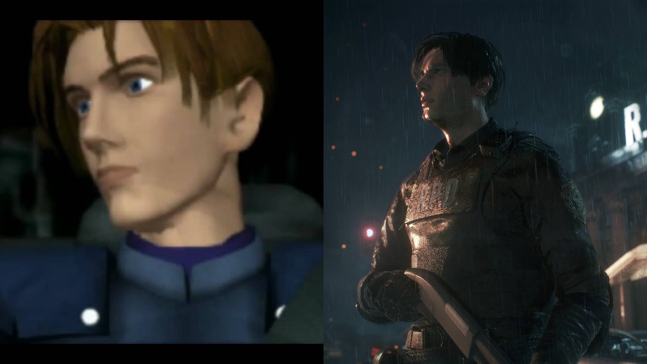 Re2 Leon Original Vs Remake